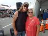 Carolyn got a hug from Chris of Chris Sack’s Band at Sprngfest. photo by Larry Testerman
